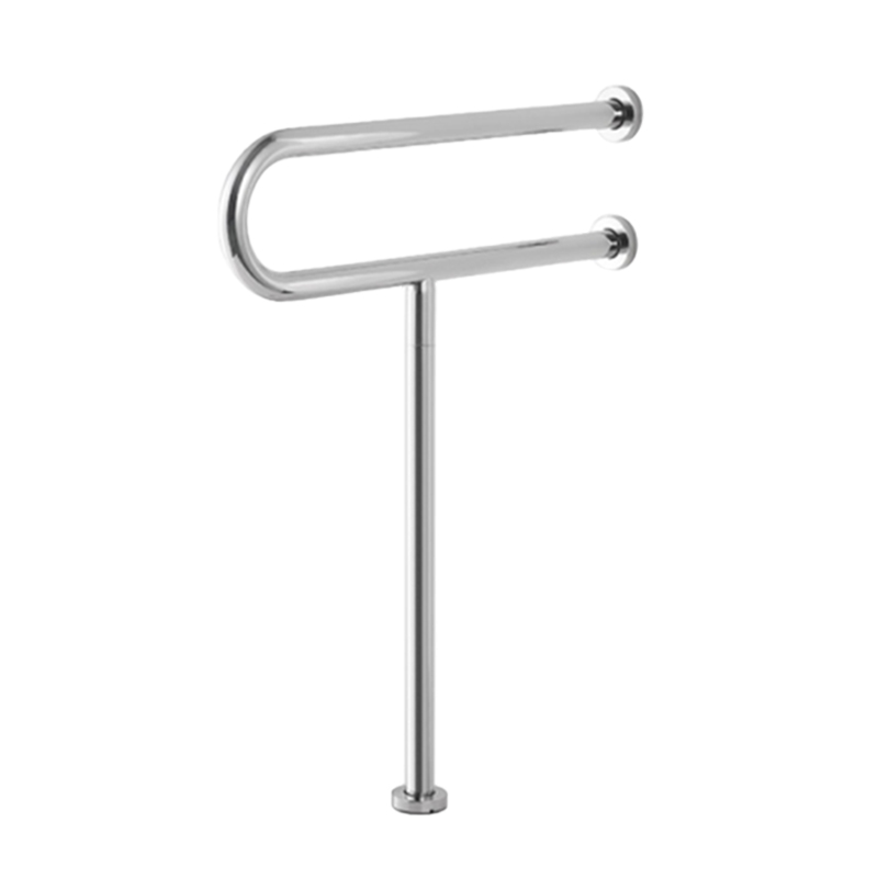 HM328 Toilet Bar Flip Up Arm Rails, Handicap Rails Grab Bars Bathroom Toilet Rail Support for Elderly