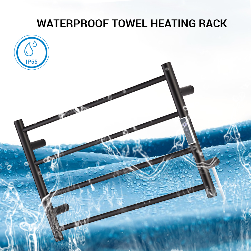 DR6059 Wall mounted heated towel rail rack towel warmer stainless steel ipx5 waterproof