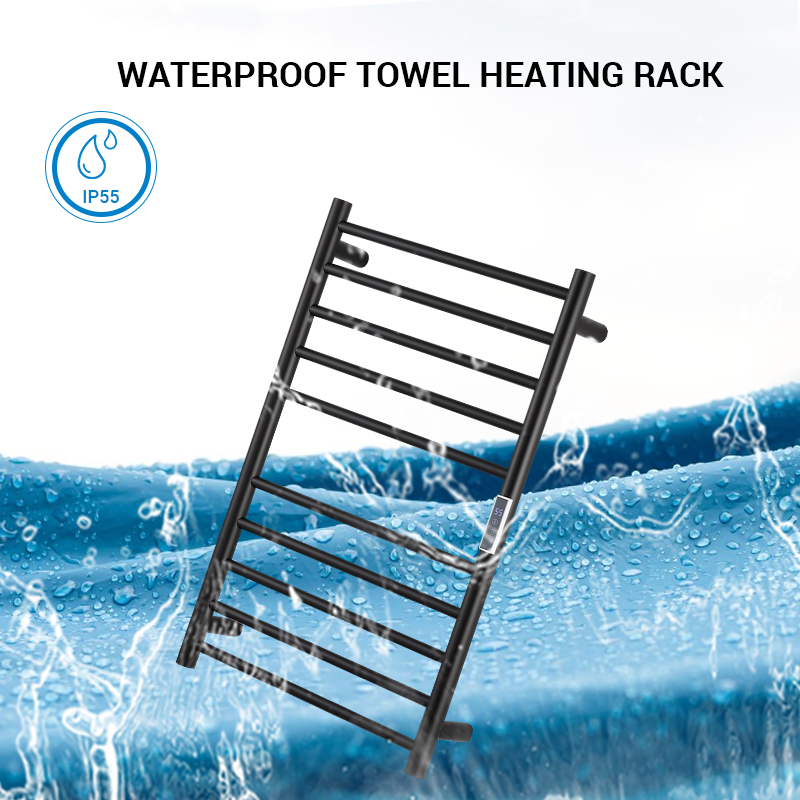 DR6019 Modern Constant temperature energy saving Heated Electric 220V Holder Vertical Towel Drying Rack Stainless Steel Towel Rack