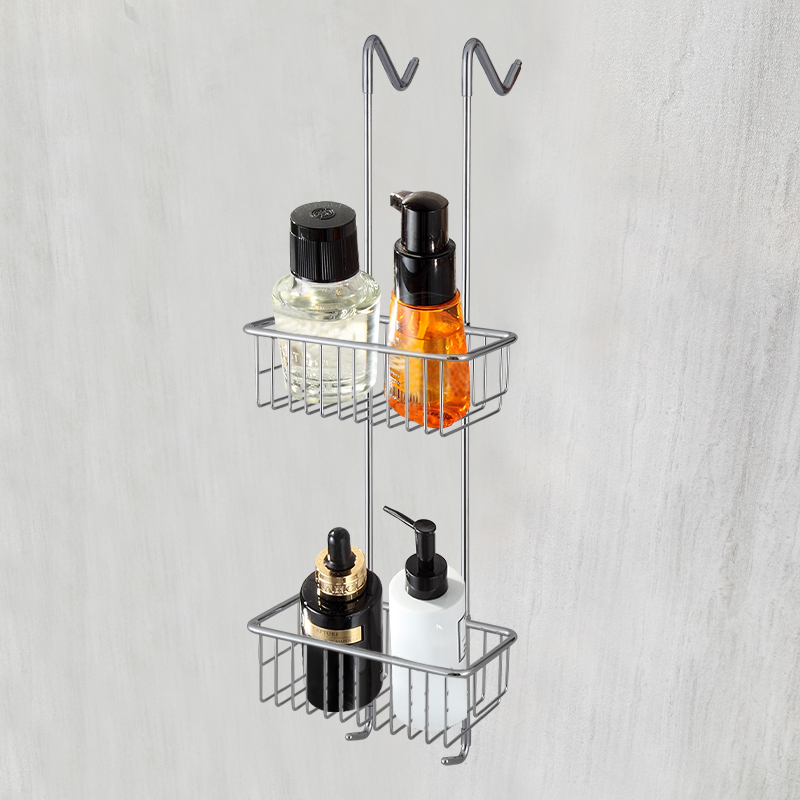 FM9335 Bathroom storage rack the rack hung door be used place bath balls soap toiletries applicable bathroom kitchen