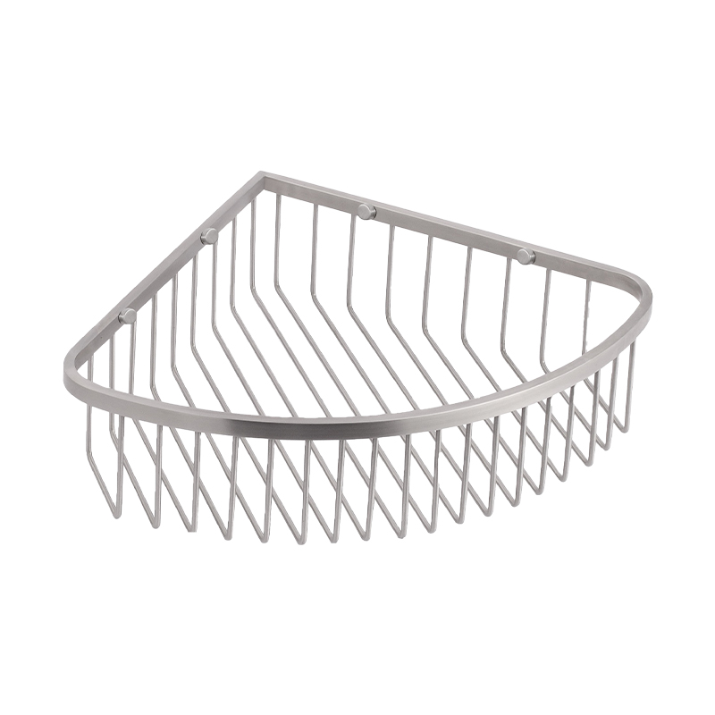 FC523H74 High quality retail small bathroom accessories shelves tir-angle netlike corner one layers basket