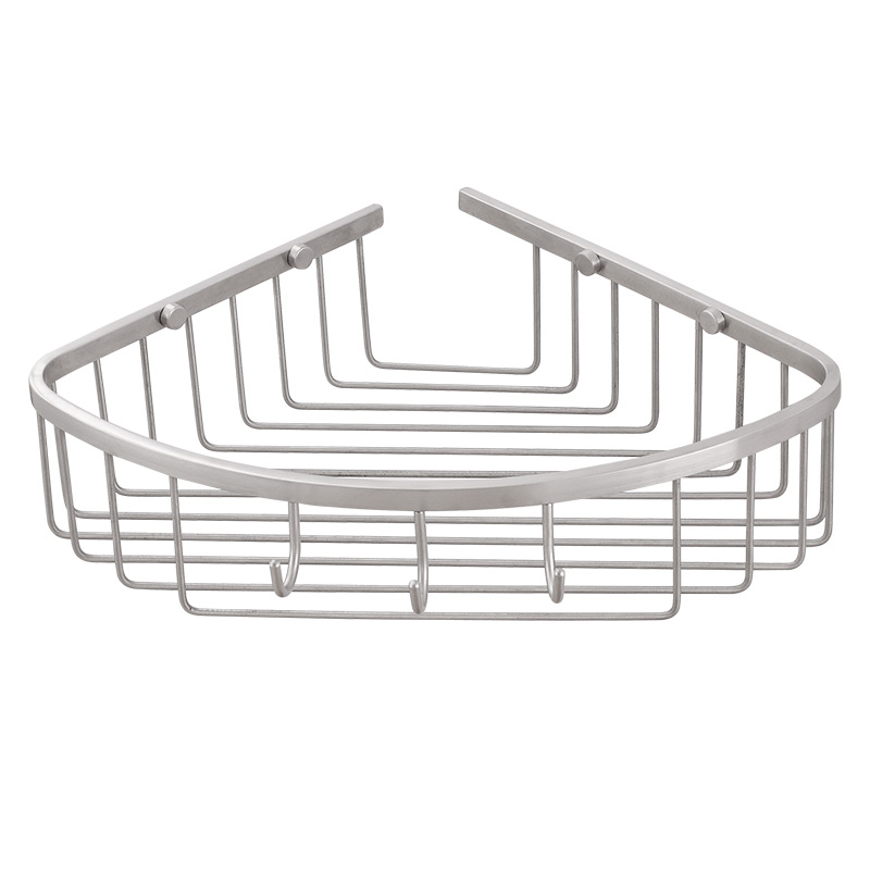 FC533K Corner Shower Caddy Basket, Full Stainless Steel Shower Soap Bottle Holder or Bathroom Shampoo Shelf