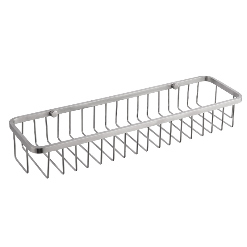 FC5040 Wall Mounted 304 Stainless Steel Bathroom Basket Hanging Shelf Corner Shower Caddy Bathroom Basket