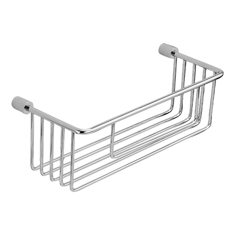 HB90-300 High Quality Bathroom Accessories Shelves Tir-angle Netlike Corner Basket Wall Mounted Type Modern Single Tier