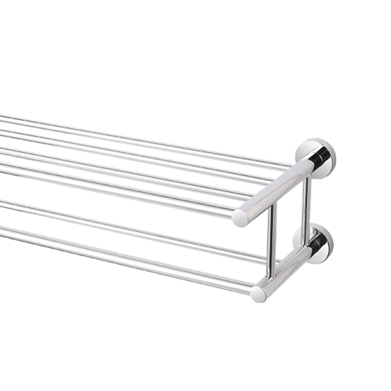  JM042 OEM 304 Bathroom Accessories Bathroom Shelf Holder Wall Mounted Stainless Steel Towel Rack