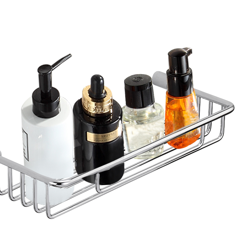 HB91-300 304 Stainless steel bathroom caddy basket shelf with shaver holder shower organizer storage