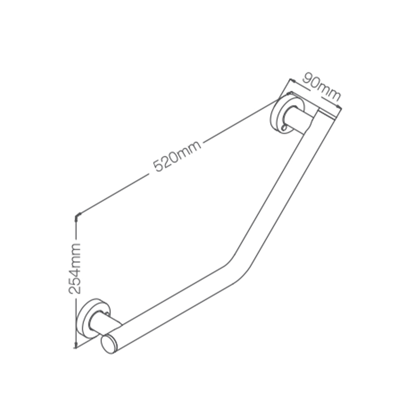 HMC3253 Public Toilet Wall Mount Bathroom Balance Handle Bar Safety Shower Grab Bar 304 Stainless Steel Handicap Grab Bars