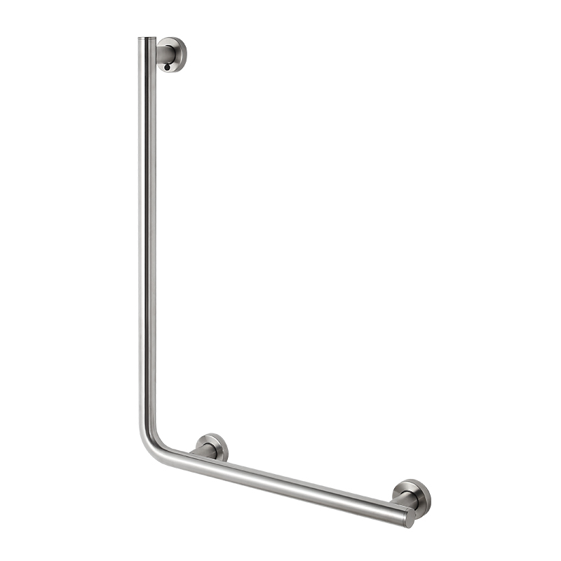 HM3254 90 Degree 304 Stainless Steel L Shape Steel Bathroom Toilet Grab Bar