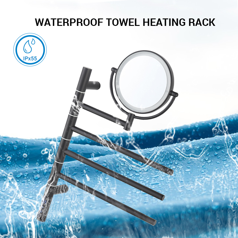 DR3050 Modern Heated Electric 220V Holder Vertical Towel Drying Rack Stainless Steel Towel Rack