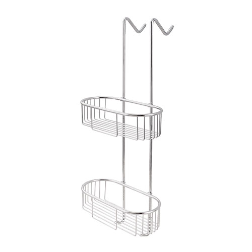 FC323K Double-Tier Corner Aluminum Bathroom Shower Organizer Rack