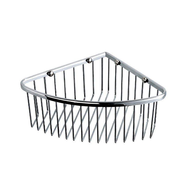 FM531 Bathroom metal wall corner hanging wire basket for storage holder shower rack