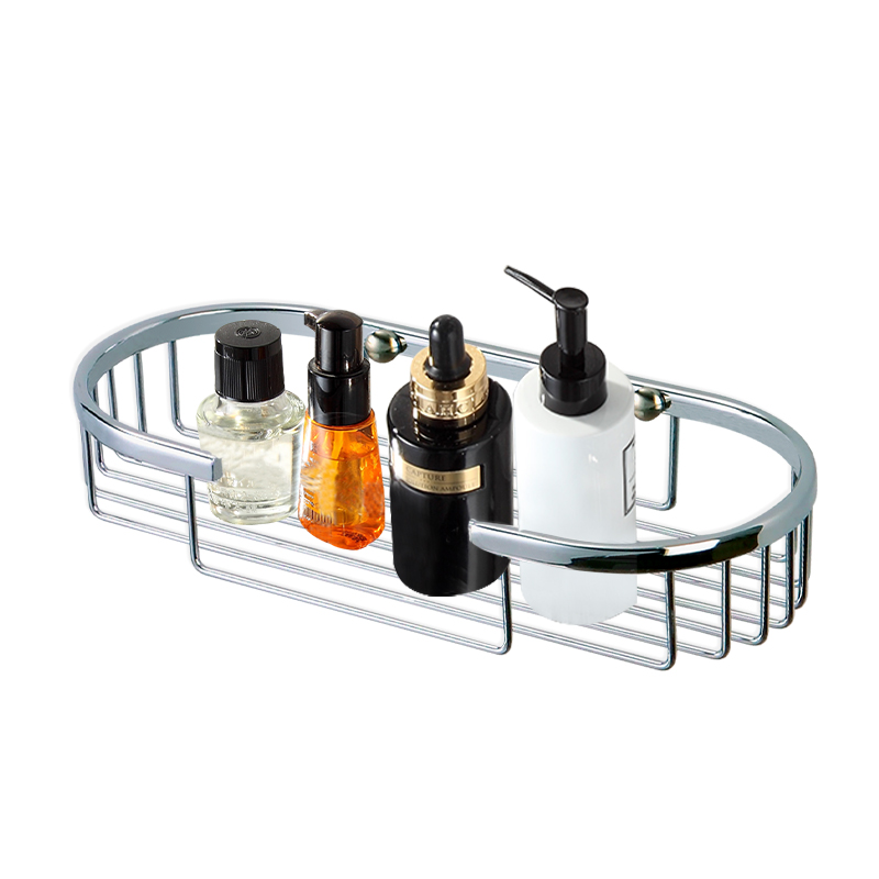 FM55 Professional simple stainless steel metal storage holder bathroom accessories rack