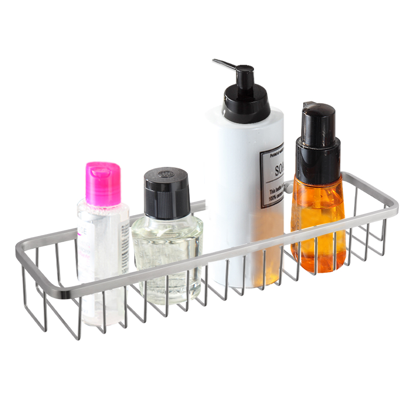 FC5040 Wall Mounted 304 Stainless Steel Bathroom Basket Hanging Shelf Corner Shower Caddy Bathroom Basket