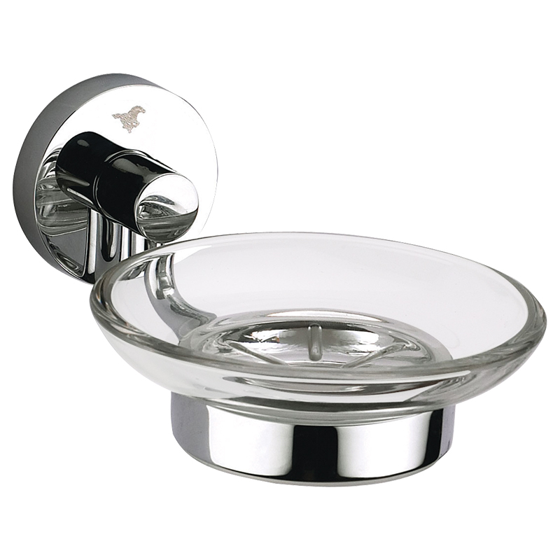 JM51 Chrome Brass Wall Mount bathroom soap rackholder soap rak sabun kamar mandi glass soap holder