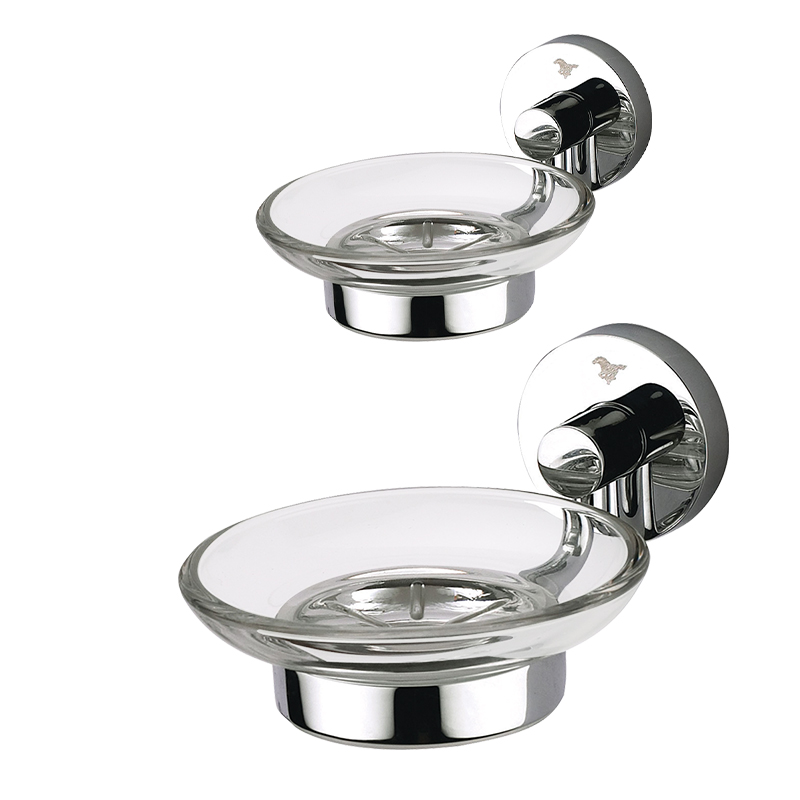 JM51 Chrome Brass Wall Mount bathroom soap rackholder soap rak sabun kamar mandi glass soap holder