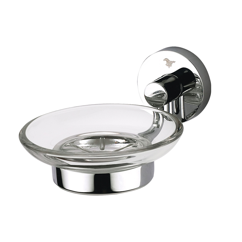 JM51 Chrome Brass Wall Mount bathroom soap rackholder soap rak sabun kamar mandi glass soap holder