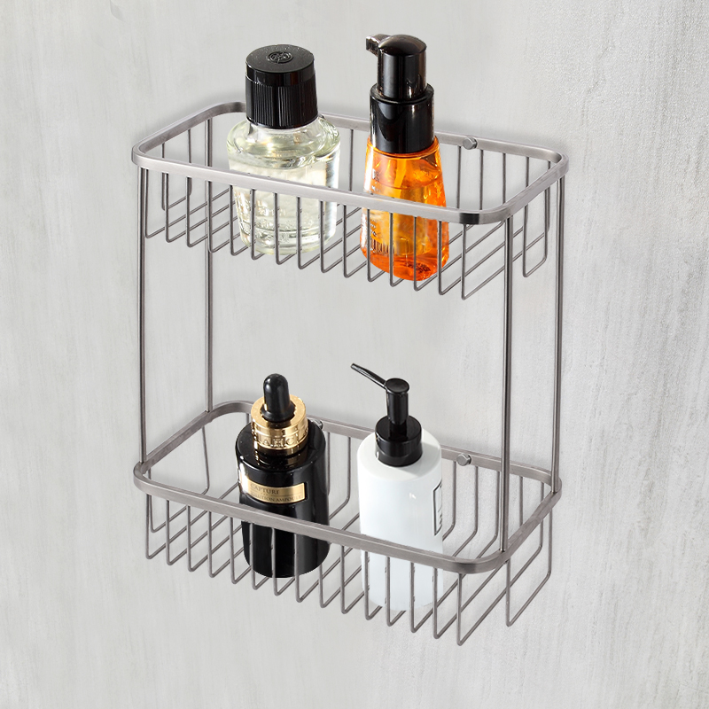 FC2230 Modern Wall Mounted Stainless Steel 304 Shower Basket Shelf Shampoo Storage