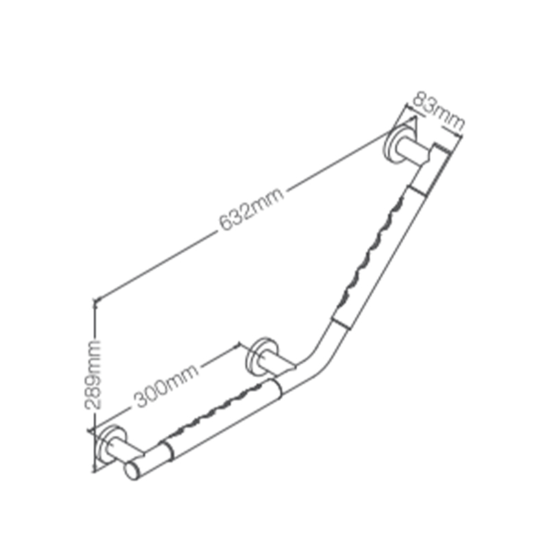 HM9531S Multi-purpose Grab Handle Bars Toilet Safety Rail Handrail For Handicap Bathroom Bathtub Elderly