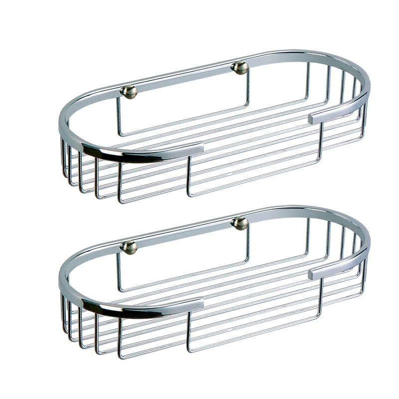 FM55 Professional simple stainless steel metal storage holder bathroom accessories rack