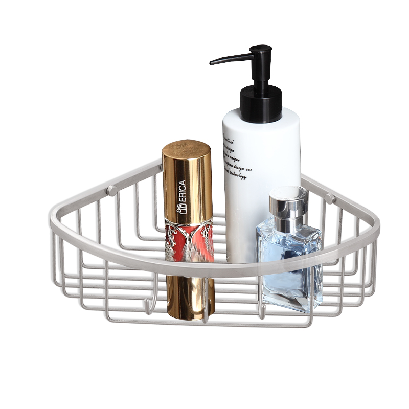 FC533K Corner Shower Caddy Basket, Full Stainless Steel Shower Soap Bottle Holder or Bathroom Shampoo Shelf