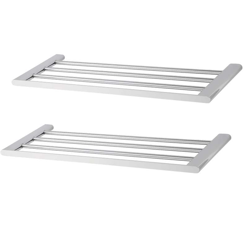 M01-600 Modern Double towel bar 304 stainless steel towel rail wall mounted bathroom towel racks for hotel