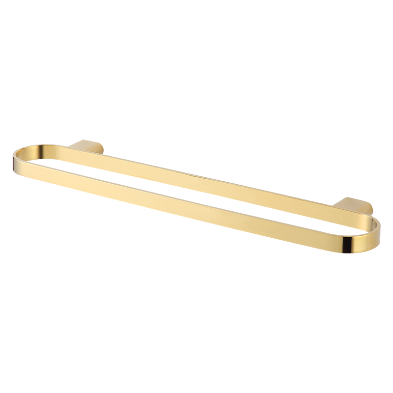 M12L500 Luxury cheap price wall mounted gold brushed bathroom single towel bar