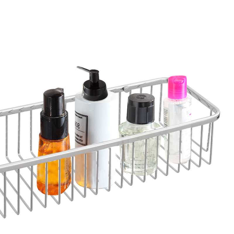 FM501-400 Bathroom Brushed Sus304 Metal Square Storage Basket