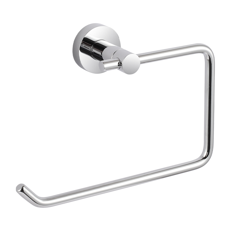 JM22 U Pattern Modern Bathroom Accessories Silver Towel Hanger Wall Mounted Zinc Alloy Bath Towel Ring Towel Holder