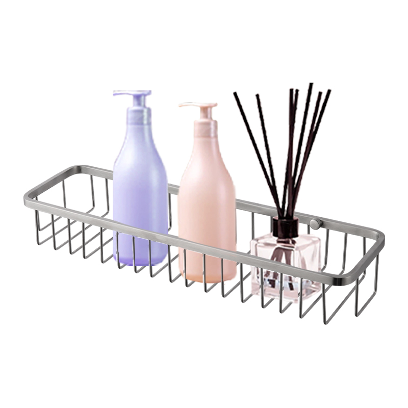 FC5040 Wall Mounted 304 Stainless Steel Bathroom Basket Hanging Shelf Corner Shower Caddy Bathroom Basket