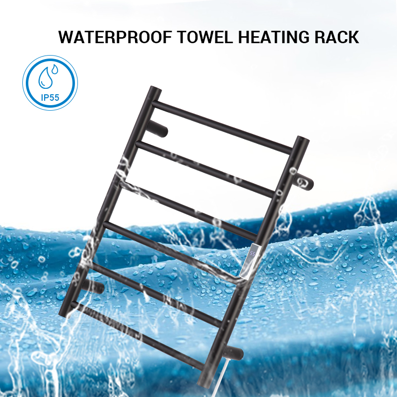 DR6029 Energy conservation 304 Stainless Steel Electric Heating Towel Rack Bathroom Heated Rail Towel Warmer