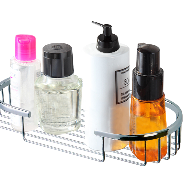 FM55 Professional simple stainless steel metal storage holder bathroom accessories rack